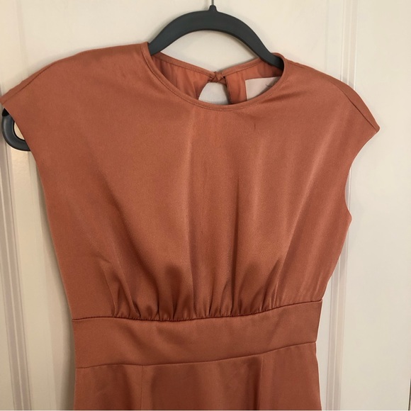 Gal Meets Glam Julia Tea Rose Beautiful dress salmon color bridesmaid event Sz 0 - Picture 5 of 15